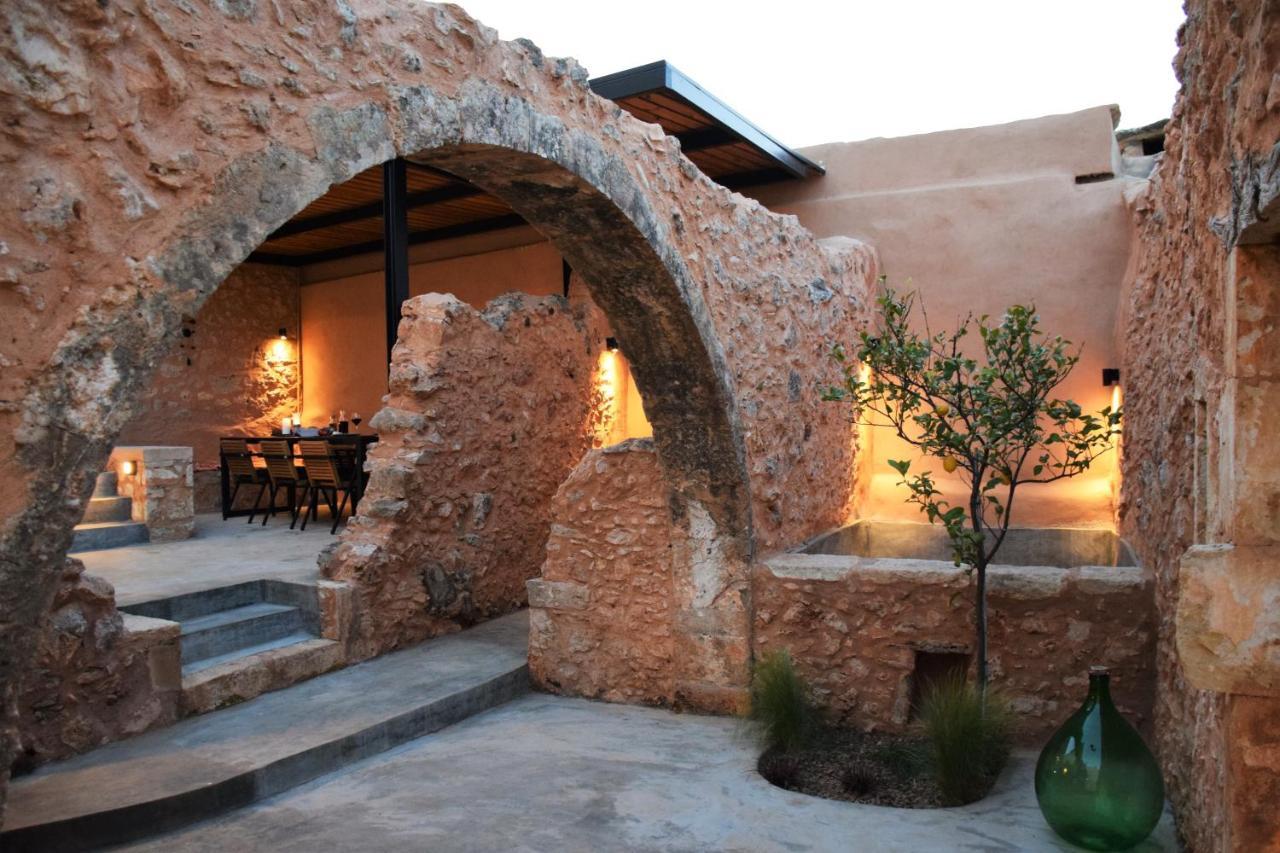 Almyrida Sands luxury stone villa Xirostérnion Extérieur photo